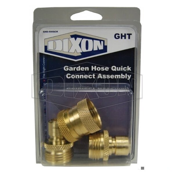 GARDEN HOSE DISPLAY-500QCK BRASS